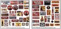 Storefront & Advertising Signs -- Porcelain Advertising Set 1, HO, Blair Line 160