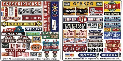Printed Storefront & Advertising Signs -- Storefront Signs 4, N, Blair Line 37