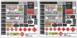 Storefront & Advertising Signs -- Railroad Stations & Depots, HO, Blair Line 156