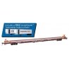 89′ Channel Side Flatcar w/2 Trailmobile Trailers - Ready to Run -- Trailer-Train KTTX 150120 (Boxcar Red Preferred Pool Trail