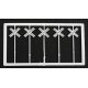 Railroad Crossbuck Warning Sign -- Modern US Style Railroad Crossing Lettering pkg(20), HO, Tichy Train Group 8178