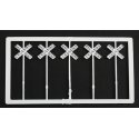 Railroad Crossbuck Warning Sign -- Modern US Style Railroad Crossing Lettering pkg(20), HO, Tichy Train Group 8178