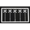 Railroad Crossbuck Warning Sign -- Modern US Style Railroad Crossing Lettering pkg(20), HO, Tichy Train Group 8178