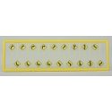Road Path/Curve Warning Signs 1 -- pkg(18), N, Tichy Train Group 2616