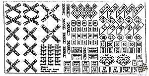 Highway Signs -- Railroad Signs (1900-Present black, white), N, Blair Line 1
