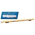 89′ Channel Side Flatcar w/2 Trailmobile Trailers - Ready to Run -- TTX JTTX 930132 (yellow, black US Post Office Trailers), H
