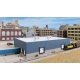 Modern Steel Warehouse -- Kit - 10-1/2 x 6-5/16 x 2-13/64′ 26.7 x 16 x 5.6cm, N, Walthers Cornerstone 3855