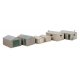 Metal Yard Shed -- Kit - Set of 2 each of 3 styles, HO, Walthers Cornerstone 4123