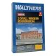 3-Stall Modern Roundhouse -- Kit - 10-13/16 x 3-15/16′ 27.4 x 10cm Stall Width at Rear 3-3/1, N, Walthers Cornerstone 3260