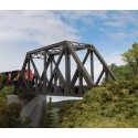 97` Subdivided Warren Truss Bridge - Single-Track -- Kit - 13-1/2 x 3-1/4 x 5-1/2` 34.2 x 8, HO, Walthers Cornerstone 4511