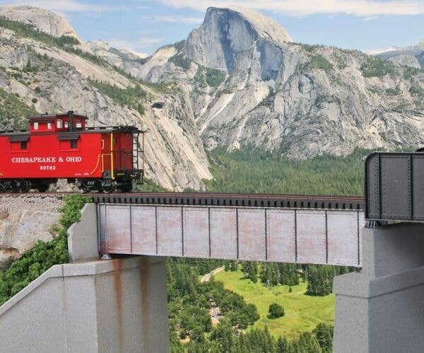 50` Single-Track Railroad Deck Girder Bridge -- Kit 6-7/8 x 1-3/16 x 1-3/16` 17.4 x 3.0 x 3, HO, Walthers Cornerstone 4506
