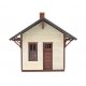 Flag Stop Station -- Kit - 3-3/8 x 3-1/16 x 2-7/8′ 8.57 x 7.78 x 7.3cm, HO, Walthers Cornerstone 4061