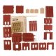 Modular Building System(TM) - 152 Pieces -- 4-in-1 1 Industrial Building Kit - 7-1/2 , HO, Design Preservation Models 35200