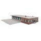 Cross-Dock Truck Facility -- Kit - 16-5/16 x 19-3/16 x 3-1/8′ 41.4 x 48.7 x 7.9cm, HO, Walthers Cornerstone 4131