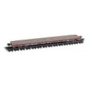 Thrall 60′ Flatcar - Ready to Run -- Santa Fe 95392 (Boxcar Red), N, Micro Trains Line 13400041