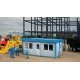 Modern Yard Office -- Kit - 3 x 2-3/8 x 15/16′ 7.6 x 6 x 3.4cm, HO, Walthers Cornerstone 4078