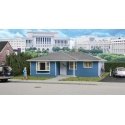 Framed Ranch Tract House -- Kit - 5-1/2 x 4-1/8 x 2-1/4′ 13.9 x 10.4 x 5.7cm, HO, Walthers Cornerstone 3775