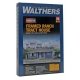 Framed Ranch Tract House -- Kit - 5-1/2 x 4-1/8 x 2-1/4′ 13.9 x 10.4 x 5.7cm, HO, Walthers Cornerstone 3775