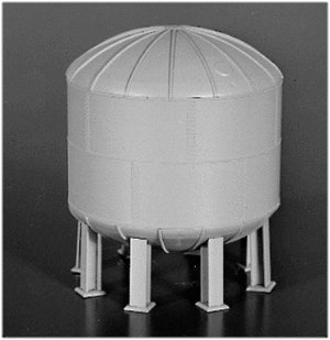 Elevated Tank - Kit -- Scale Diameter 24` 7.3m, Height 30` 9.1m, HO, Rix Products 520