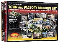 Town & Factory Building Set(TM) -- Kit, N, Woodland Scenics 1485