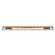 GSI 60′ Flatcar - Ready to Run -- Illinois Central Gulf 910300 (orange, black), N, Atlas Model Railroad Co. 50006429