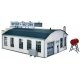 Import Motors -- Kit - 7-1/4 x 5-3/8 x 3-7/8′ 18.4 x 13.6 x 9.4cm, HO, Walthers Cornerstone 4023
