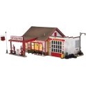 Fill`er Up & Fix`er Up - Built-&-Ready Landmark Structures(R) -- Assembled - 6-5/32 x 5-13/62` , HO, Woodland Scenics 5025