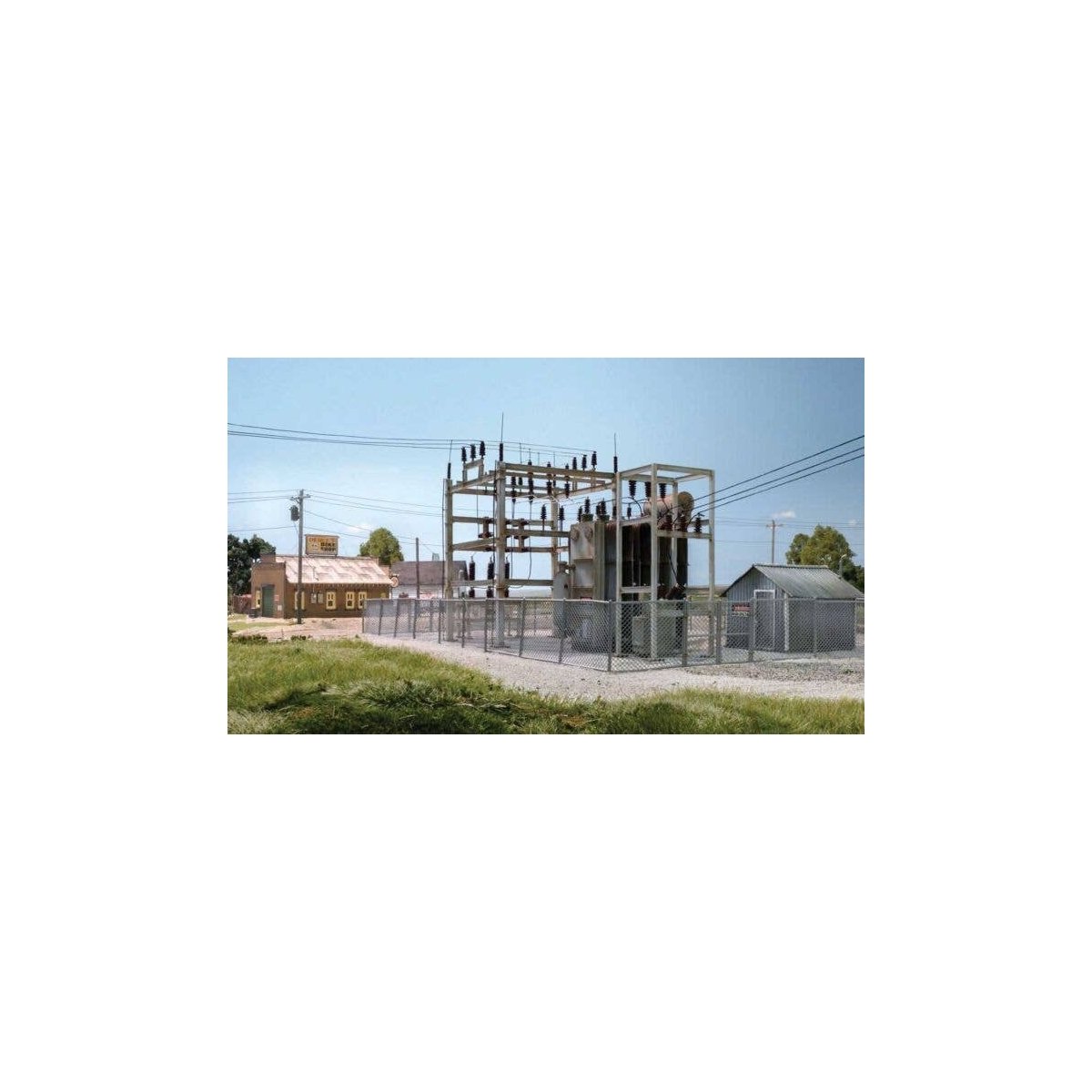 Substation -- Assembled, HO, Woodland Scenics 2268