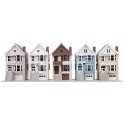 Victorian House 5-Kit Set -- One Each: Kavanaugh, Queen Ann, Steiner, Painted Lady, Gingerbread, N, WalthersTrainline B1050