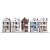 Victorian House 5-Kit Set -- One Each: Kavanaugh, Queen Ann, Steiner, Painted Lady, Gingerbread, N, WalthersTrainline B1050