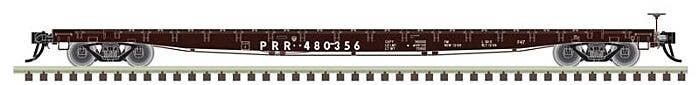 GSI 60′ Flatcar - Ready to Run -- Pennsylvania Railroad 480367 (Tuscan Red), N, Atlas Model Railroad Co. 50006439