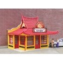 Golden Dragon Take Out -- Kit - 3-1/8 x 2-1/2 x 2-5/8′ 7.9 x 6.5 x 6.7cm, HO, Walthers Cornerstone 3780