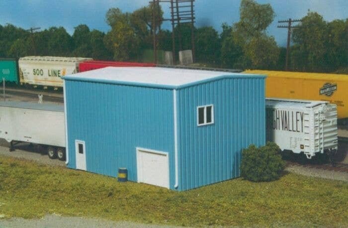 Yard Office -- Kit - 4-1/4 x 5-1/2′ 11.4 x 14cm, HO, Pikestuff 16