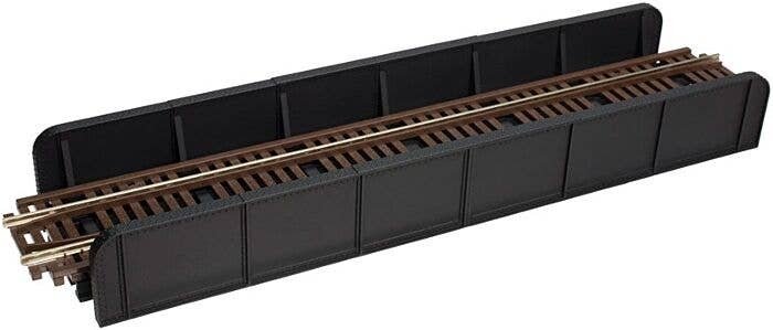 Through Plate-Girder Bridge with Code 100 Track -- Kit - Single-Track (black), HO, Atlas Model Railroad Co. 880