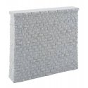 Double-Track Railroad Bridge Stone Pier - Resin Casting -- Approximate dimensions: 5-3/4 x 1, HO, Walthers Cornerstone 4582