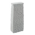 Single-Track Railroad Deck Bridge Stone Pier - Resin Casting -- Approximate 2-3/16 x 1-3/16 , HO, Walthers Cornerstone 4580