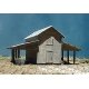 Goin` Home Series -- Tobacco Barn - 5 x 2-1/2` 12.7 x 6.4cm, HO, B.T.S. 27304