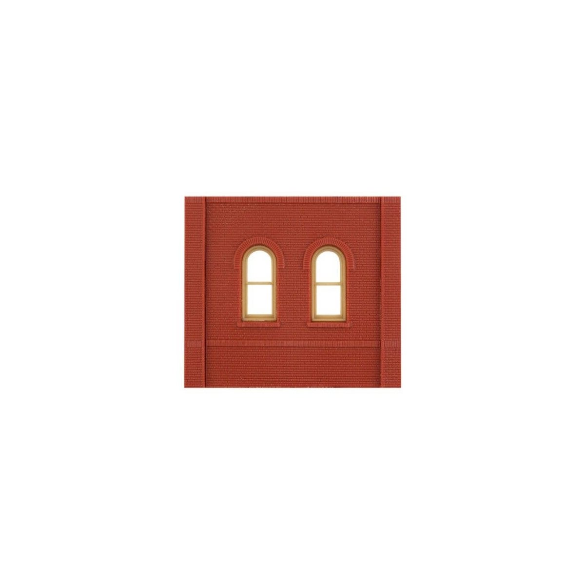 Modular Building System(TM) -- Dock Level Wall Sections w/Arched Windows - Kit, HO, Design Preservation Models 30103