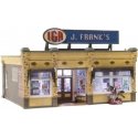 Built-&-Ready(R) Landmark Structures(R) - Assmebled -- J. Frank`s Grocery - 3-1/4 x 2-9/16` 8.3 , N, Woodland Scenics 4941