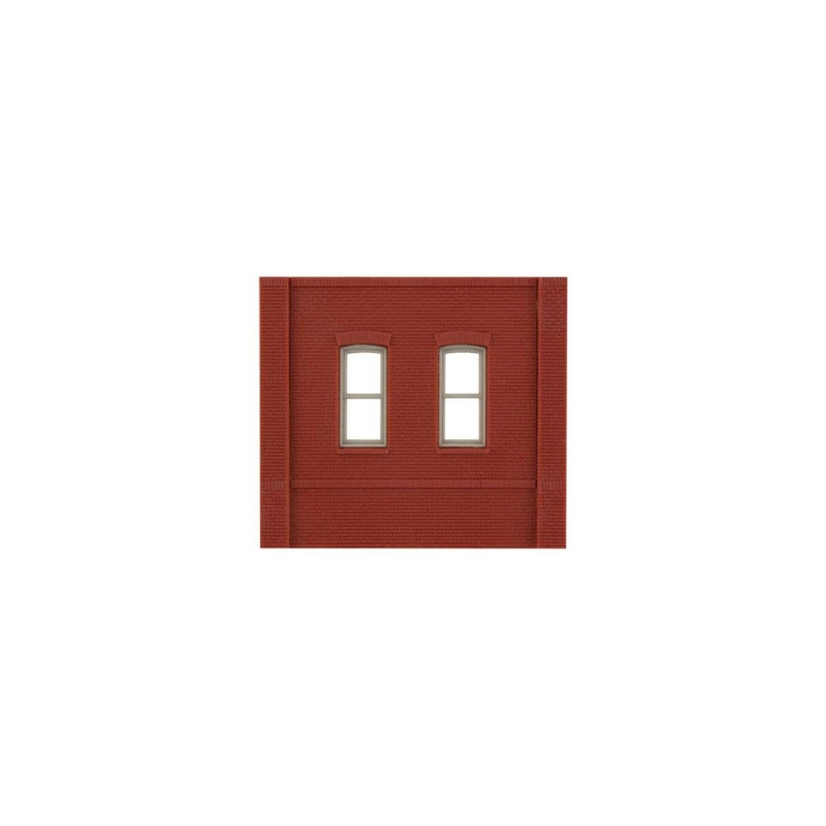 Modular Building System(TM) -- Dock Level Wall Sections w/Rectangular Windows - Kit, HO, Design Preservation Models 30133