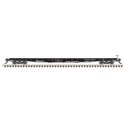 GSI 60′ Flatcar - Ready to Run -- Norfolk and Western 300455 (black, white), N, Atlas Model Railroad Co. 50006432