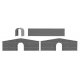 Small Stone Bridge -- Kit - 2-7/8 x 11/16 x 1′ 7.2 x 1.8 x 2.5cm, HO, Faller Gmbh 180006