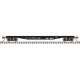 50′ Steel Flatcar with Stakes - Ready to Run -- CP Rail 421682 (black, white), N, Trainman 50005560