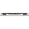 50′ Steel Flatcar with Stakes - Ready to Run -- CP Rail 421682 (black, white), N, Trainman 50005560
