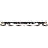 50′ Steel Flatcar with Stakes - Ready to Run -- CP Rail 421682 (black, white), N, Trainman 50005560