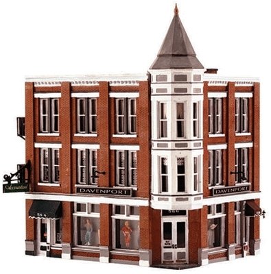 Davenport Deparatment Store - Built-&-Ready Landmark Structures(R) -- Assembled, O, Woodland Scenics 5847