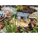 Gatekeeper`s Stall with Moving Figure -- Kit - 11-13/16 x 7-13/16 x 6-13/16` 30 x 19.8 x 17.3cm, G, Pola 330878