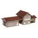 Amtzell Train Station -- Laser-Cut Card Kit - 8-5/8 x 3-3/ x 3-1/8′ 21.9 x 8.6 x 8cm, HO, Noch Gmbh & Co 66001