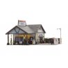 Built-&-Ready Landmark Structures(R) - Assembled -- Ethyl`s Gas & Service - 6-3/8 x 5-11/16` 16, HO, Woodland Scenics 5048