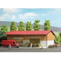 Crop and Machinery Storage Shed -- Laser-Cut Kit - 8-3/16 x 7-1/4 x 3-1/2′ 20.8 x 18.5 x 8.8cm, HO, Busch Gmbh & Co Kg 1901